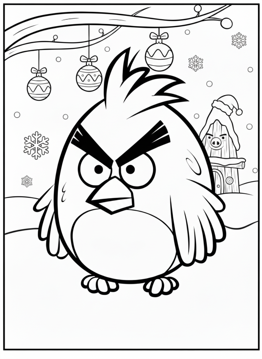 coloriage Angry Birds pour enfants a imprimer