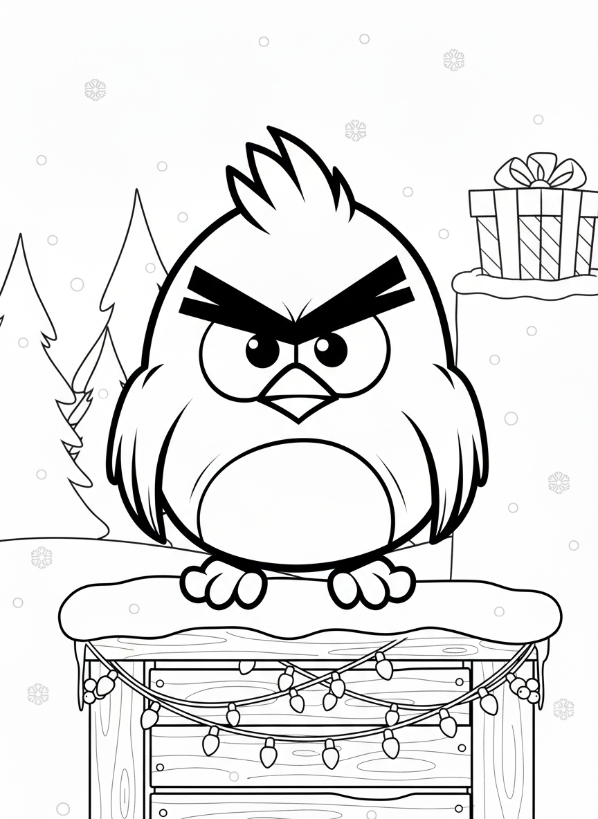 coloriage Angry Birds a colorier en ligne