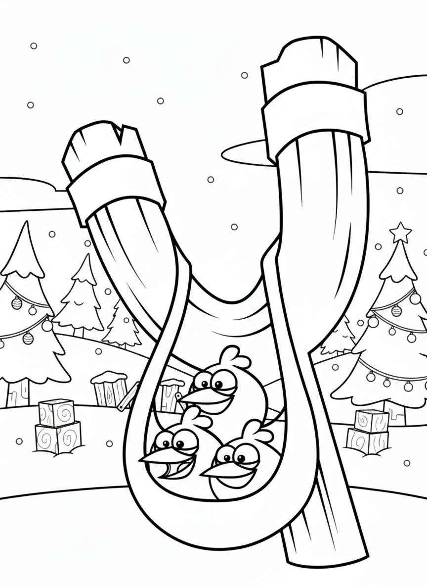 coloriage Angry Birds à imprimer pour enfant de 3 ans 1