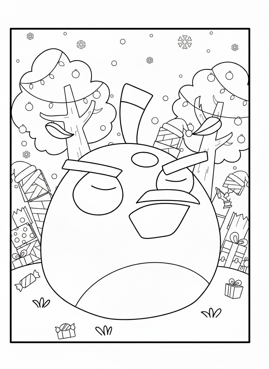 coloriage Angry Birds à imprimer pdf gratuit 3
