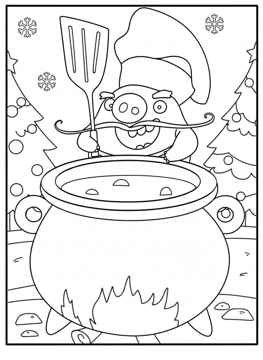 coloriage Angry Birds à imprimer pour enfant de 7 ans