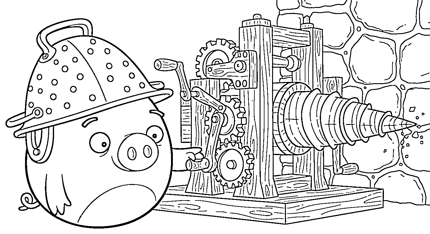 coloriage Angry Birds et découpage à imprimer