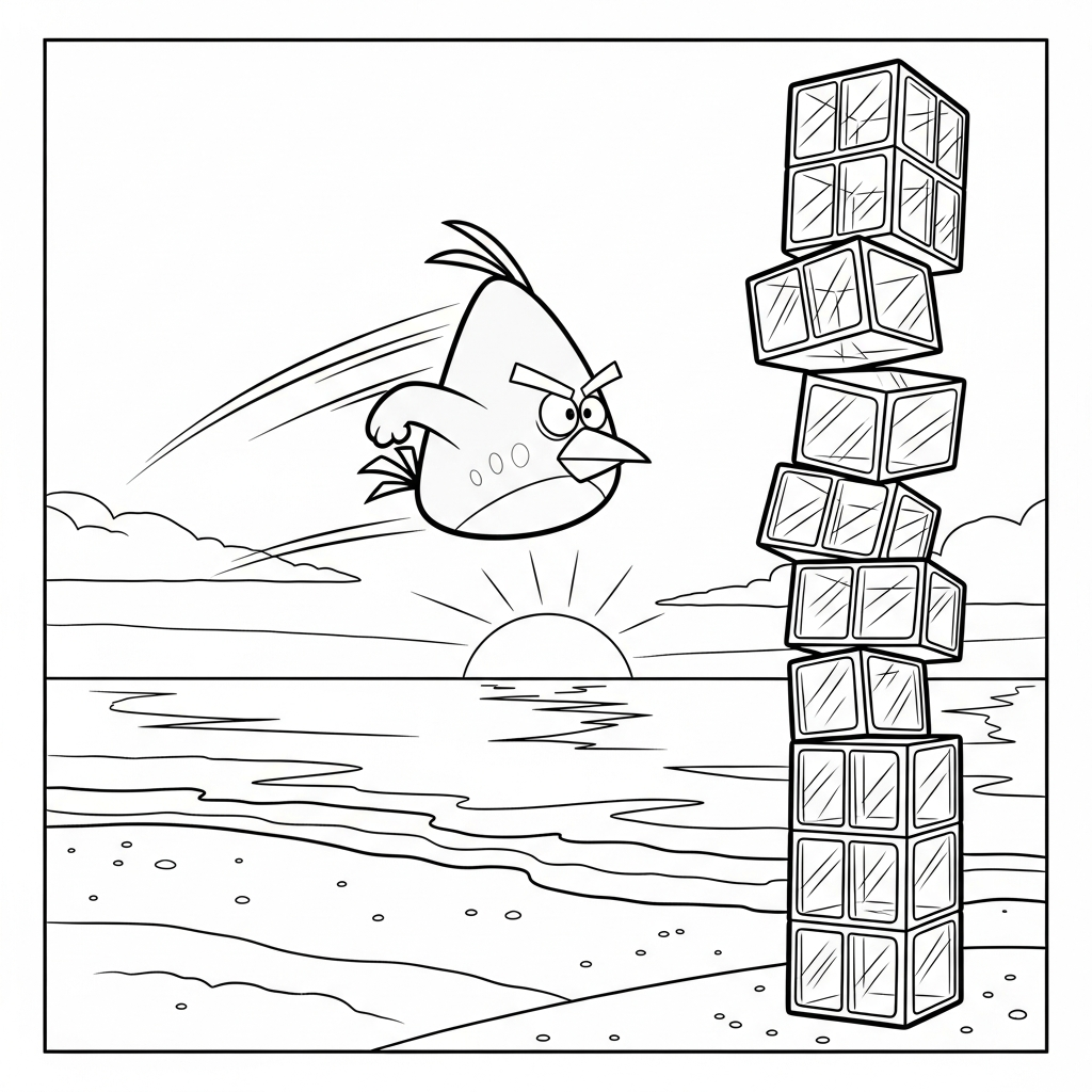 coloriage Angry Birds en ligne 1