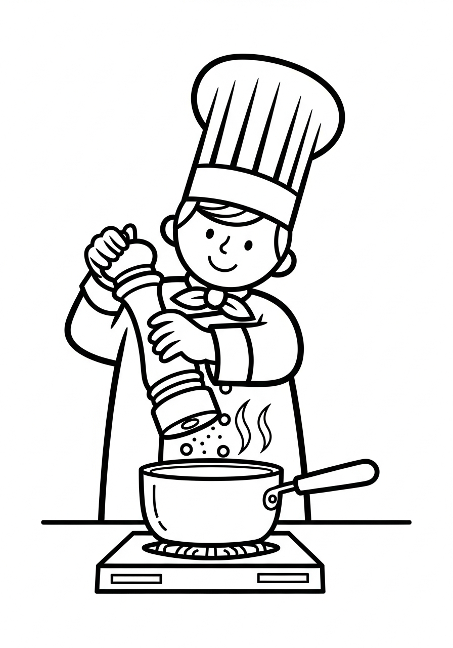 Ladda ner gratis uppdaterade målarbilder med kockar