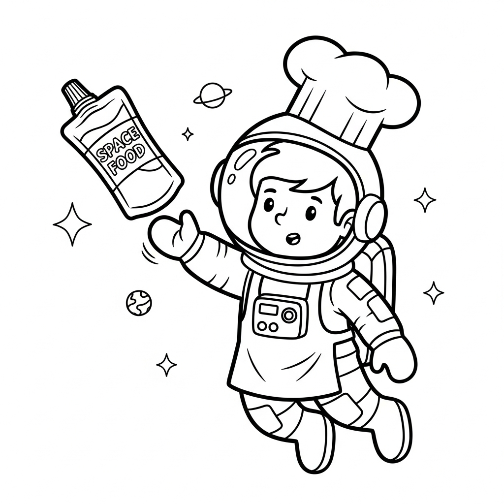 Uppdaterad målarbild för kock för barn att ladda ner