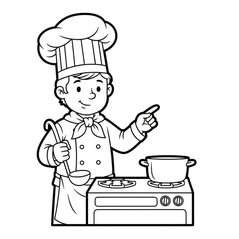 Coloriage Chef