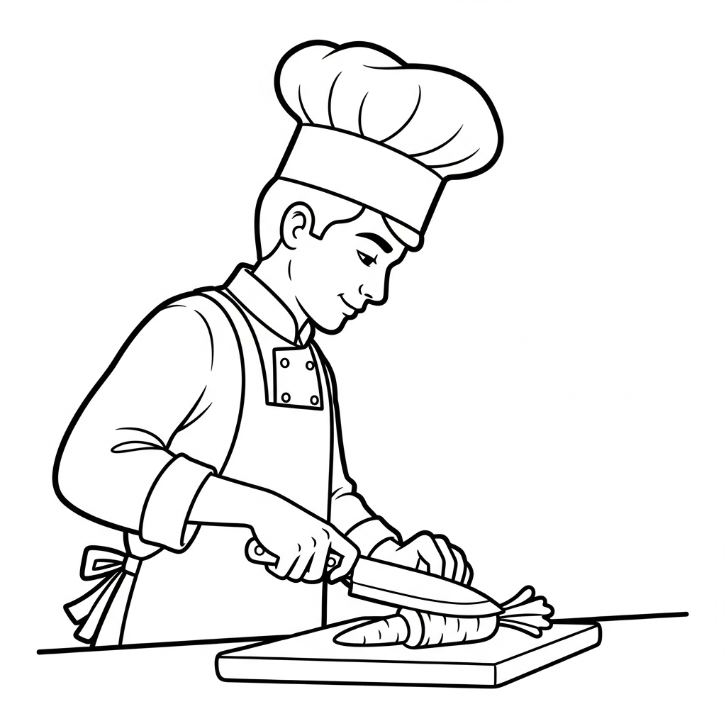 Kock-målarbild uppdaterad för att måla online gratis