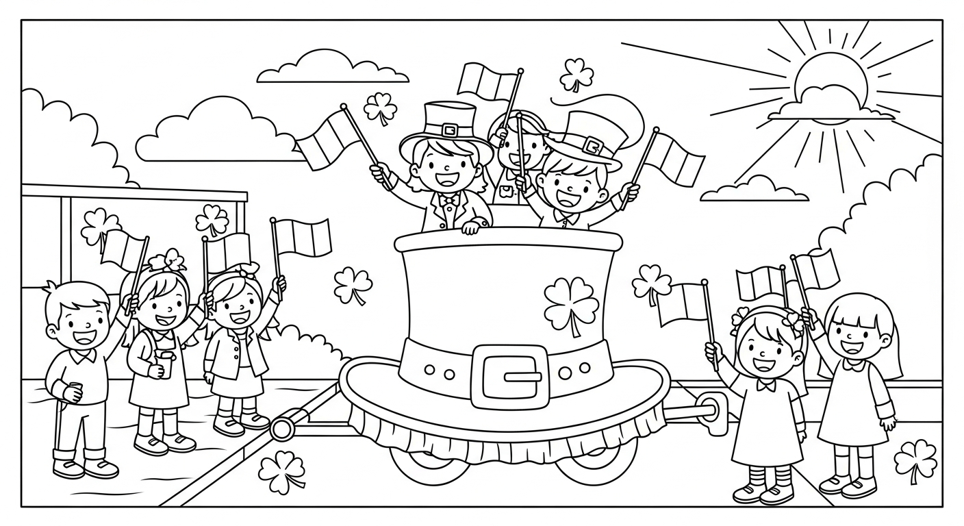 coloriage Fête de la Saint Patrick updated a telecharger