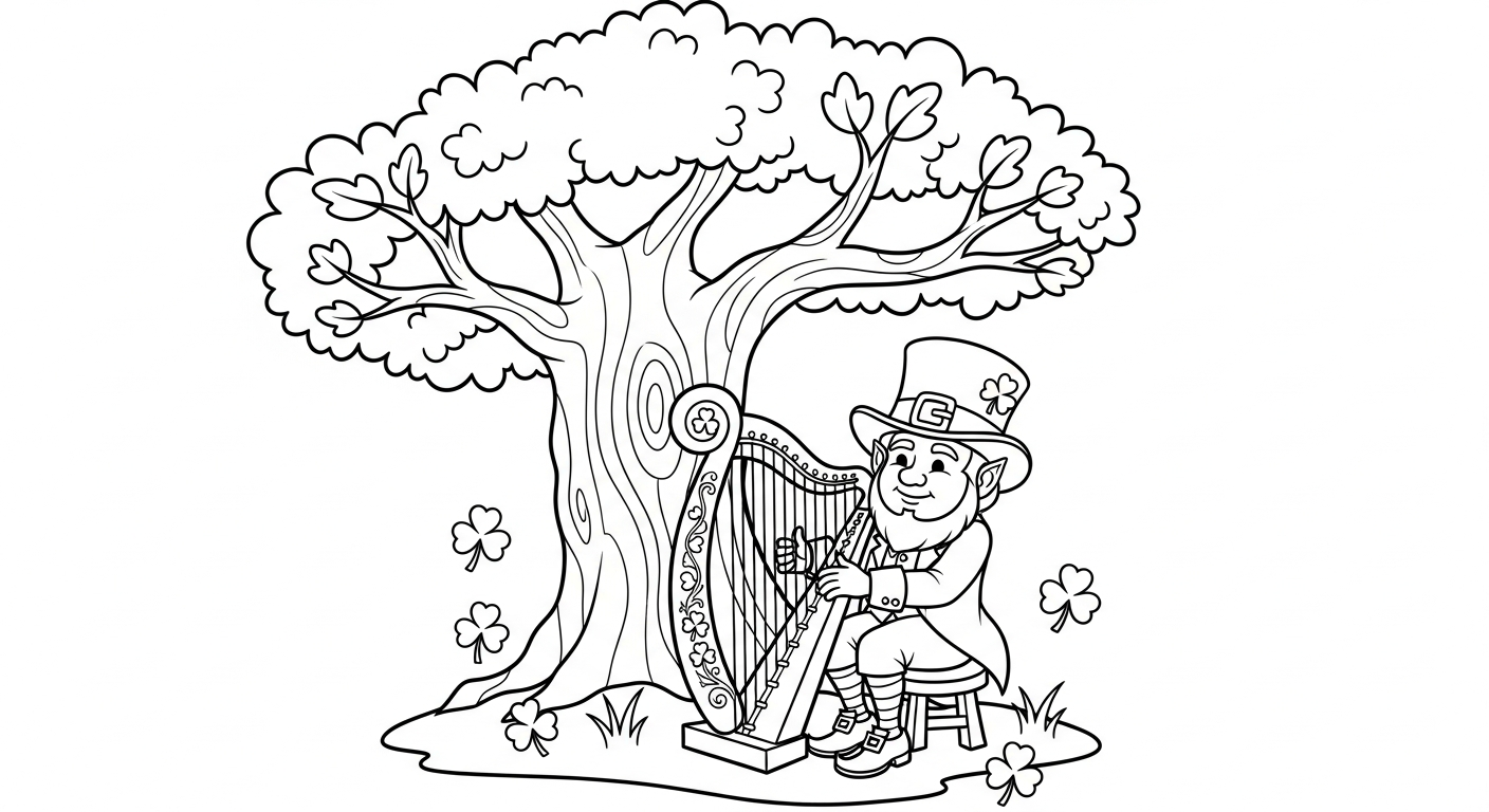 coloriage Fête de la Saint Patrick updated pour enfant gratuit