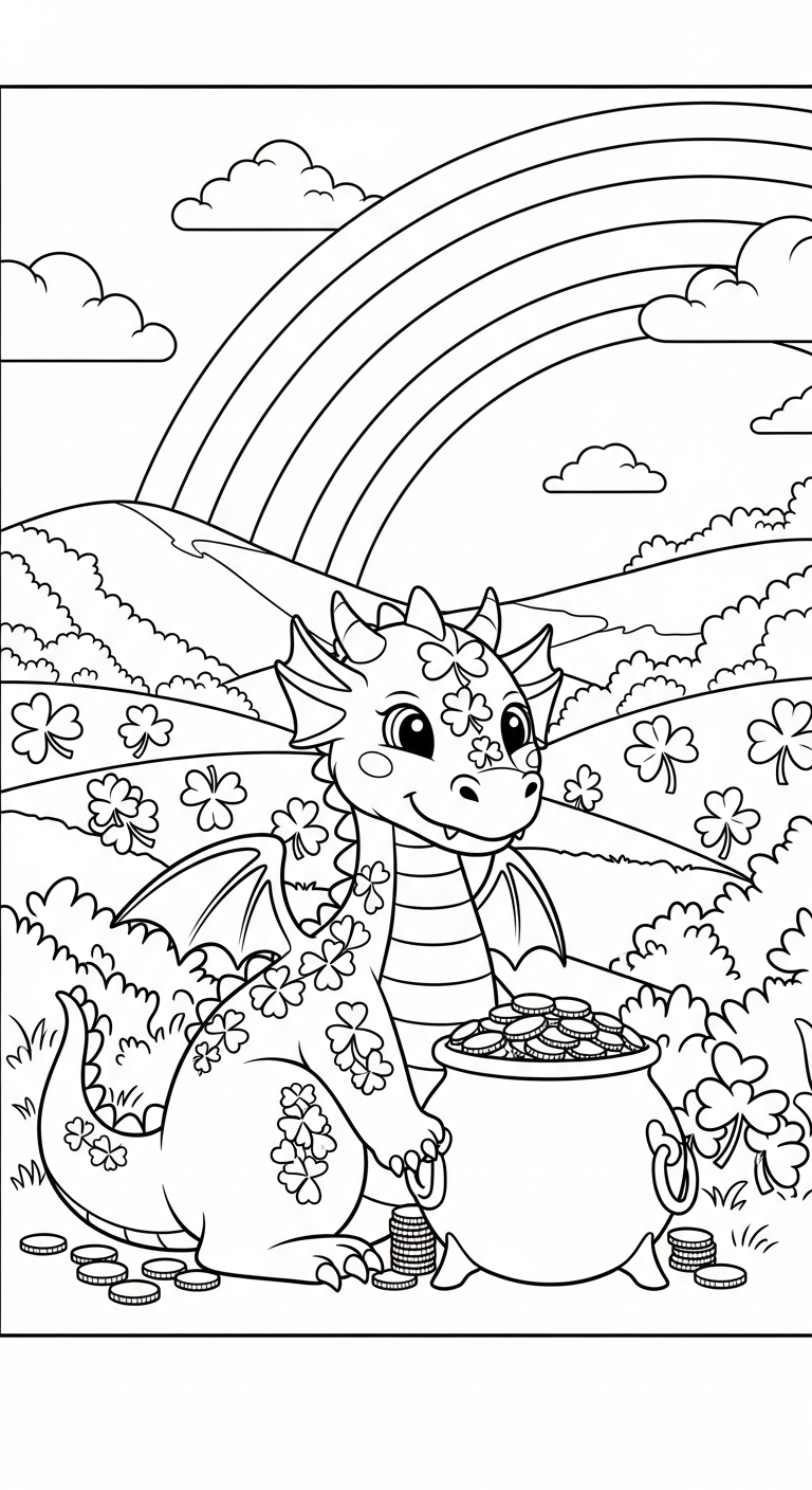 coloriage Fête de la Saint Patrick updated pour enfant de 3 ans