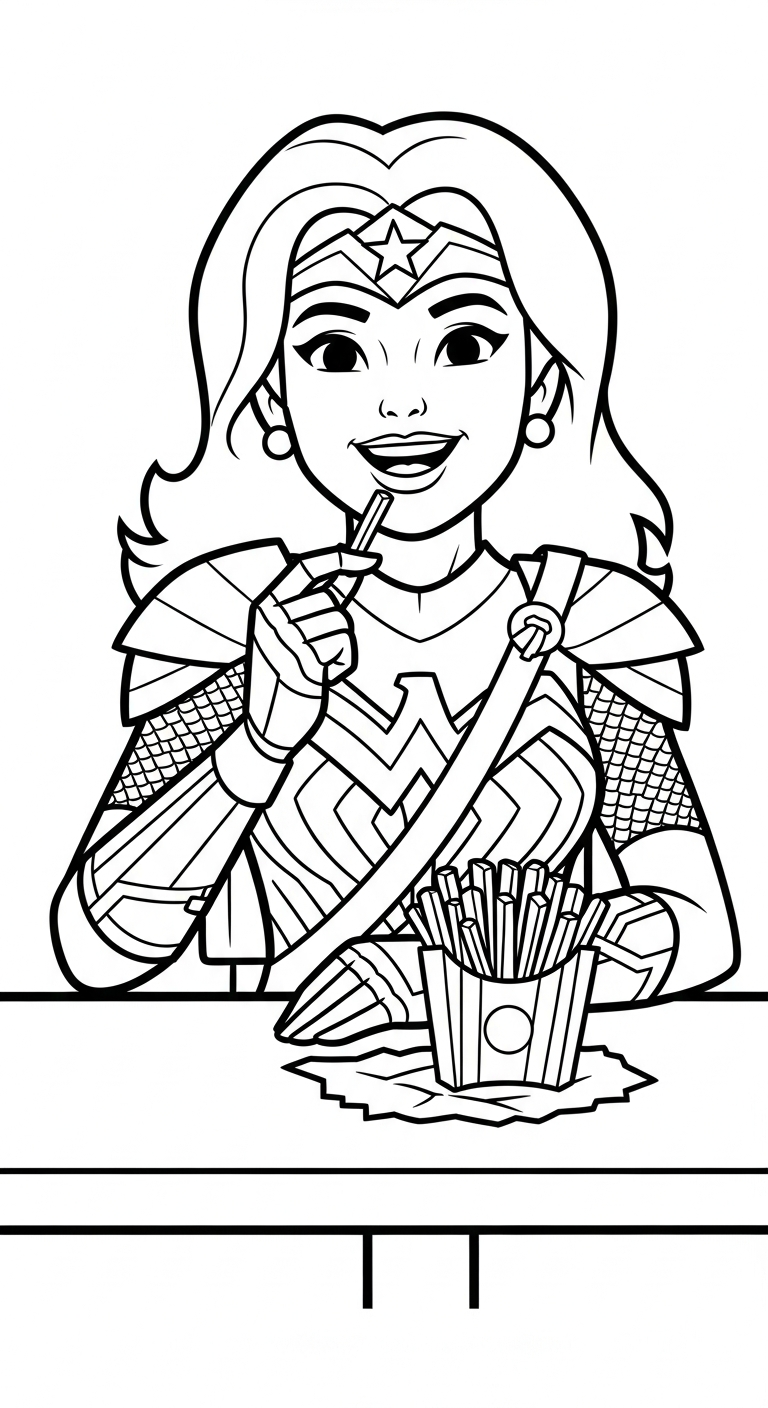 coloriage Frites updated à imprimer pour enfant de 12 ans 1