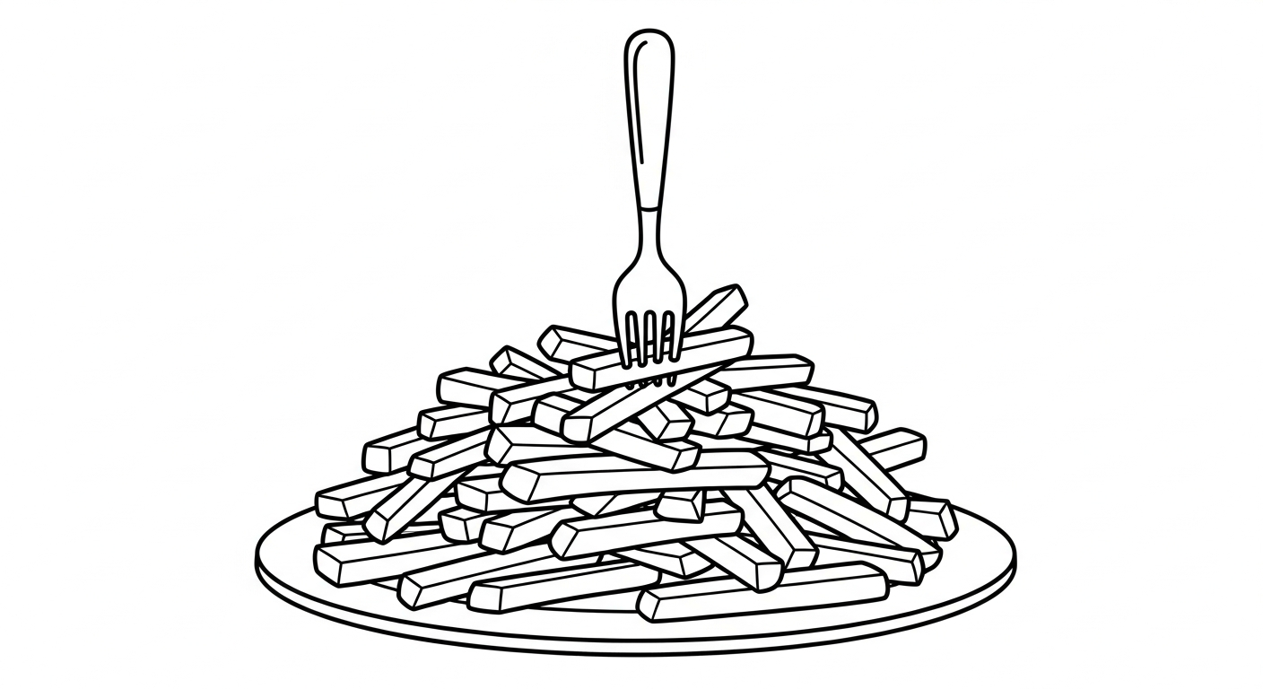 coloriage Frites updated a dessiner et imprimer