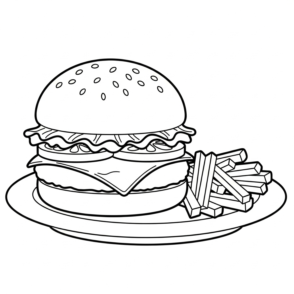 coloriage Frites updated et dessin a imprimer