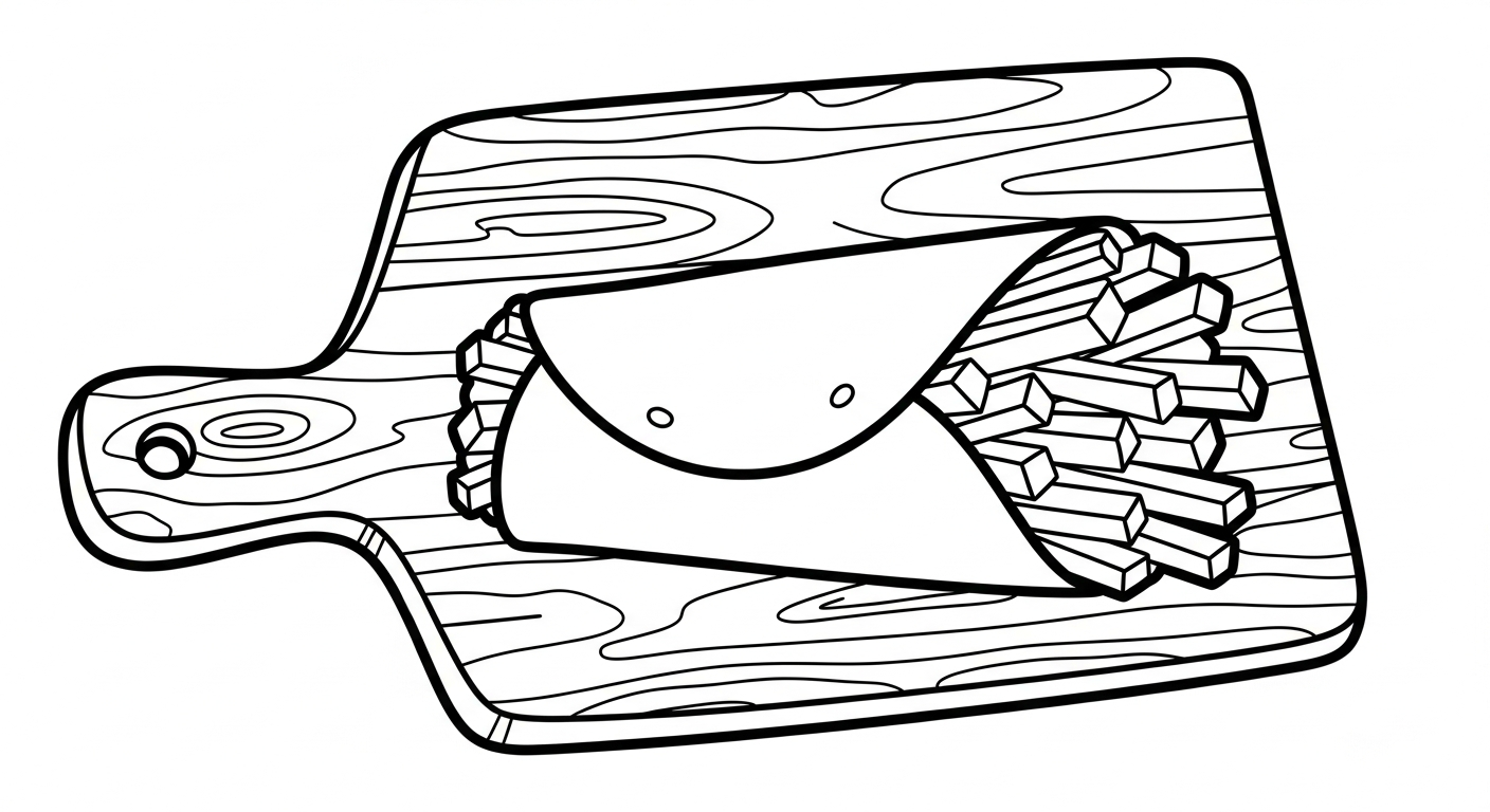 coloriage Frites updated gratuit pour enfants