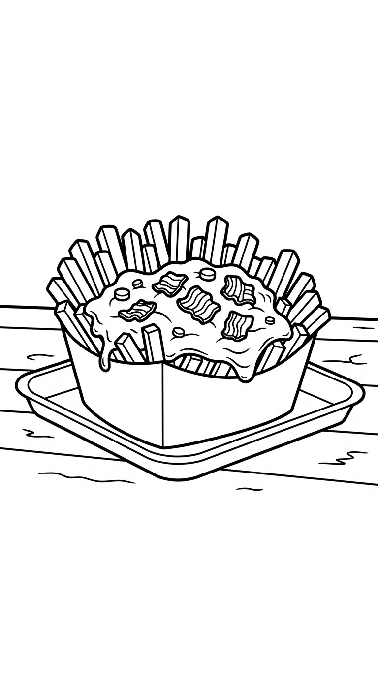 coloriage Frites updated pour enfant de 2 ans