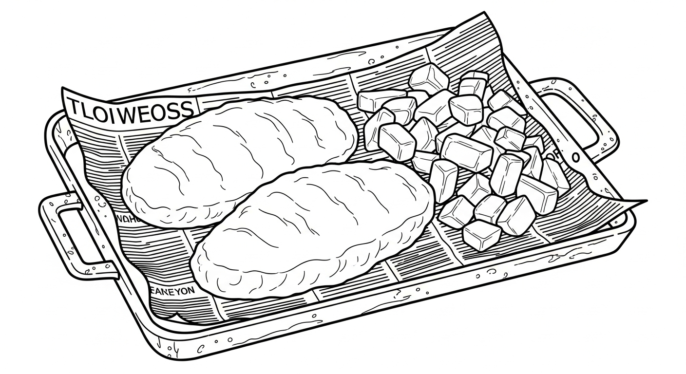 coloriage Frites updated et decoupage 1