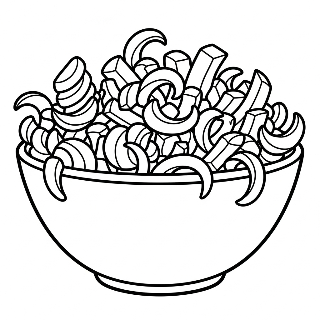 coloriage Frites updated et decoupage 2