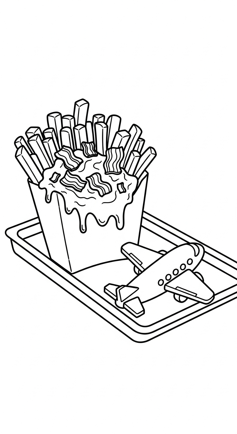 coloriage Frites updated gratuit a imprimer