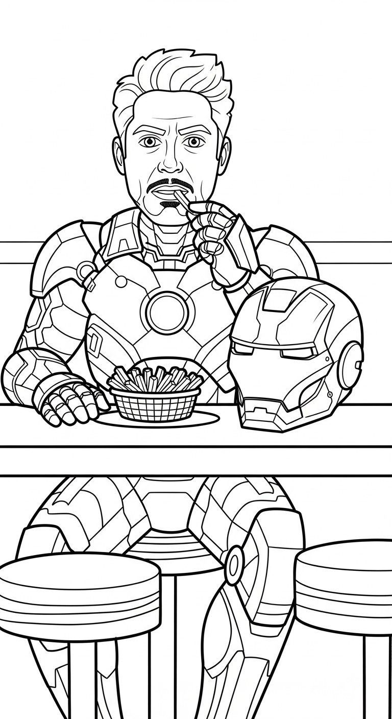 coloriage Frites updated à imprimer pour enfant de 6 ans 1