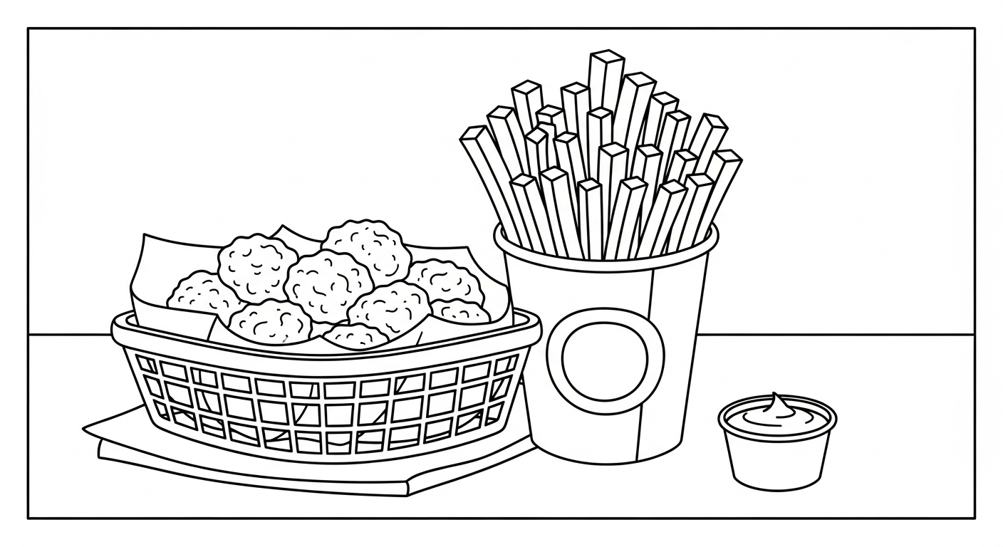 imprimer coloriage Frites updated