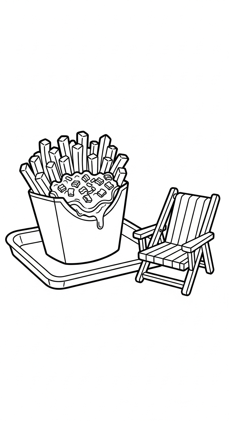 coloriage Frites updated en ligne