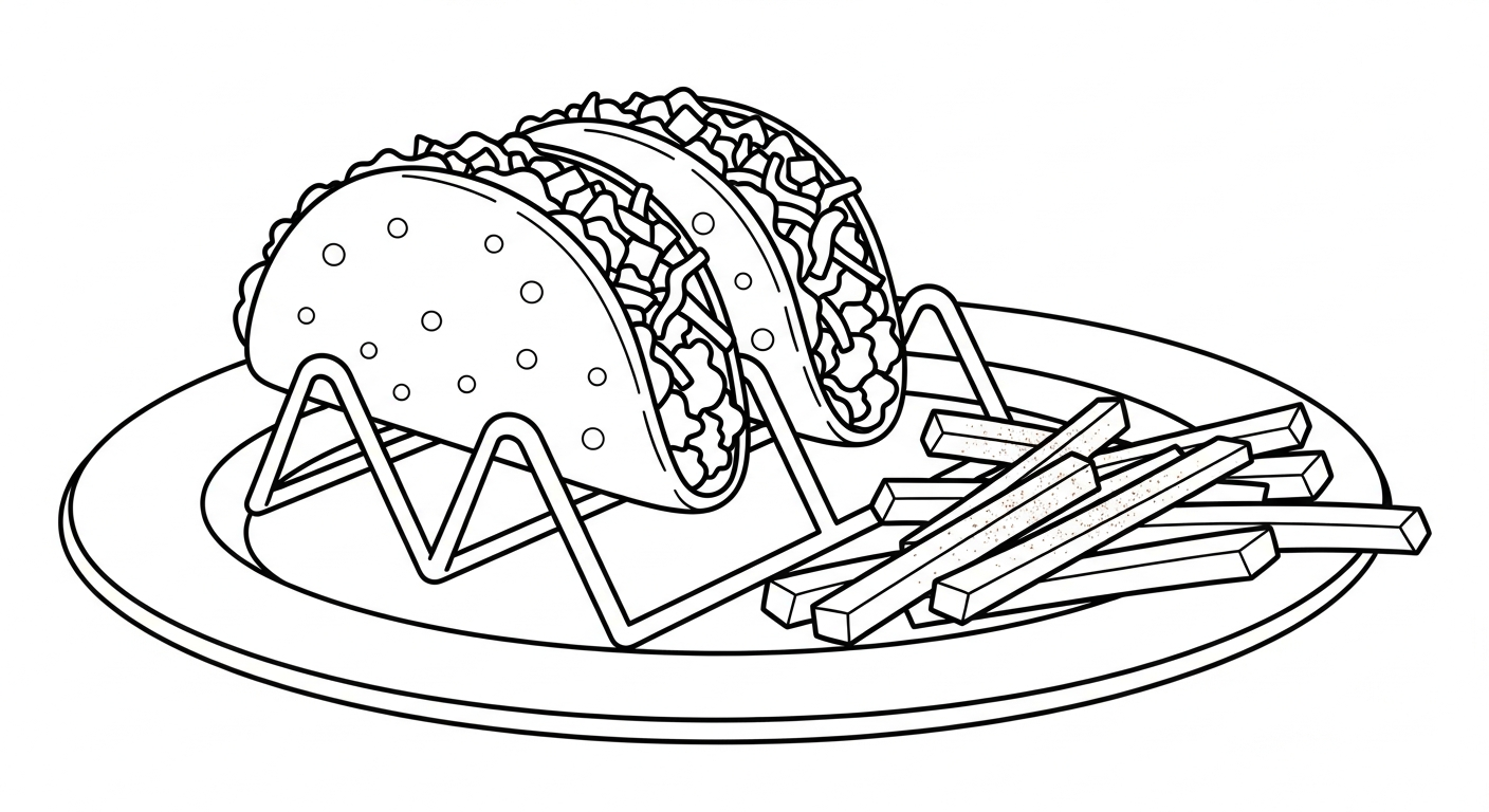 imprimer coloriage Frites updated gratuit 1