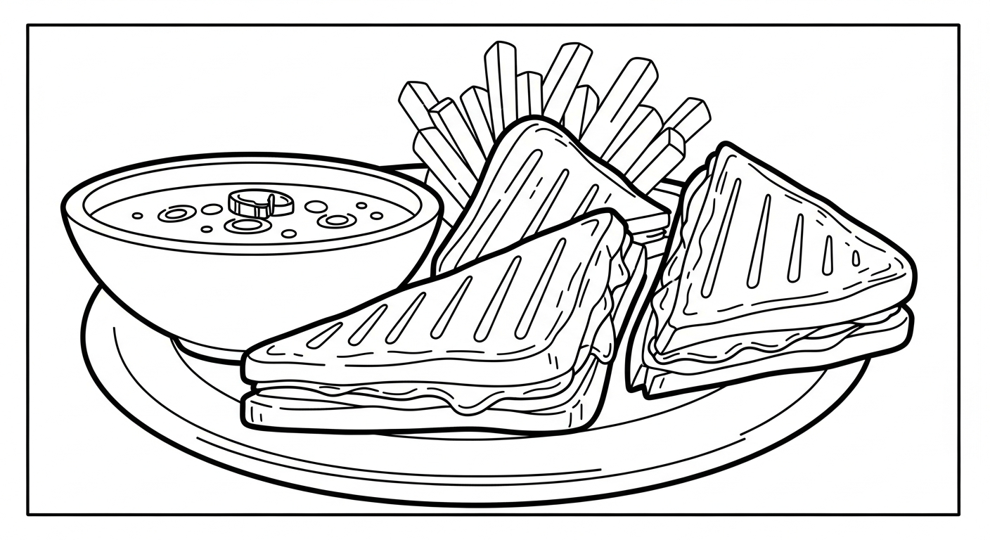 coloriage Frites updated à imprimer pour enfant de 4 ans