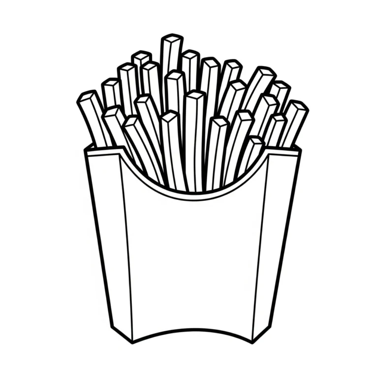 Coloriage Frites