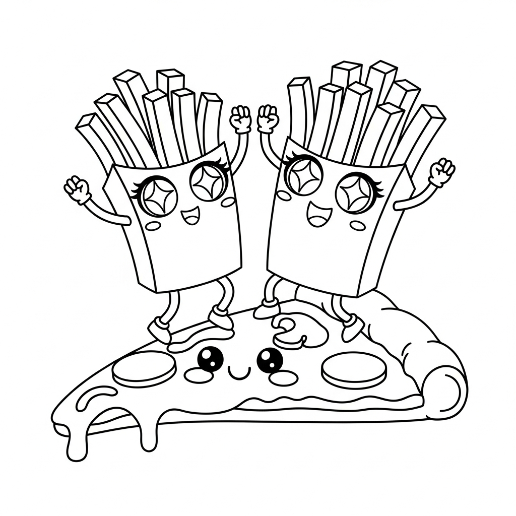 télécharger coloriage Frites updated gratuit