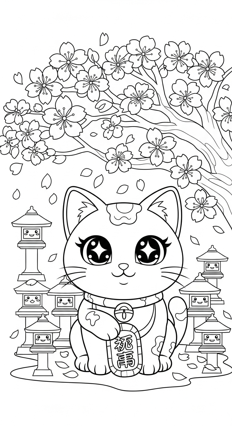 coloriage Kawaii Animaux updated pour enfant de 6 ans 1