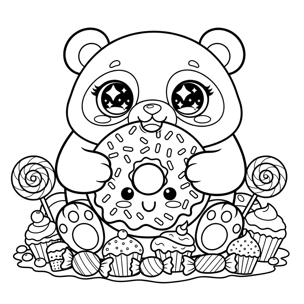 87 Kawaii Dieren Kleurplaat Gratis Cuteness Explosion
