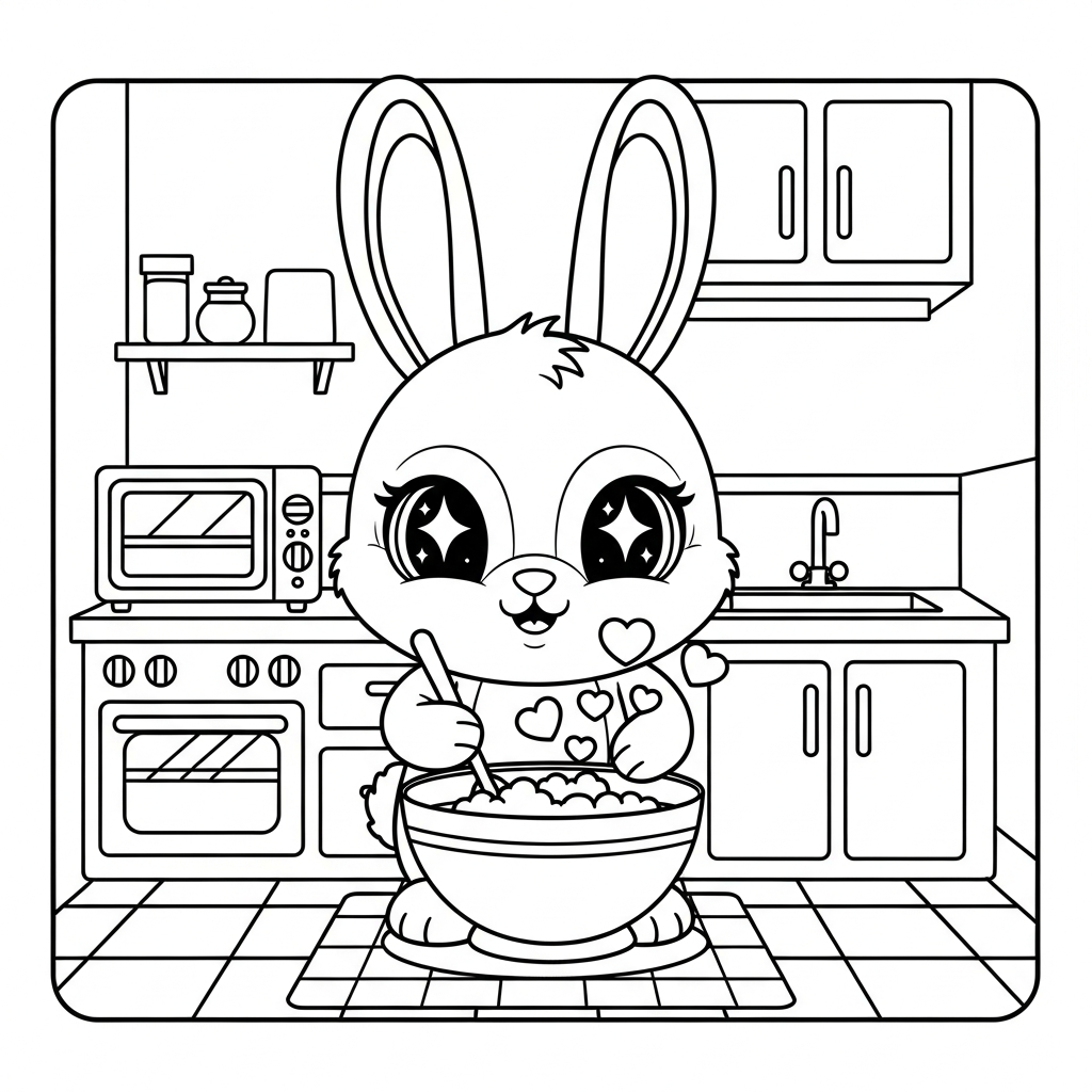 coloriage Kawaii Animaux updated pour enfant a imprimer gratuit