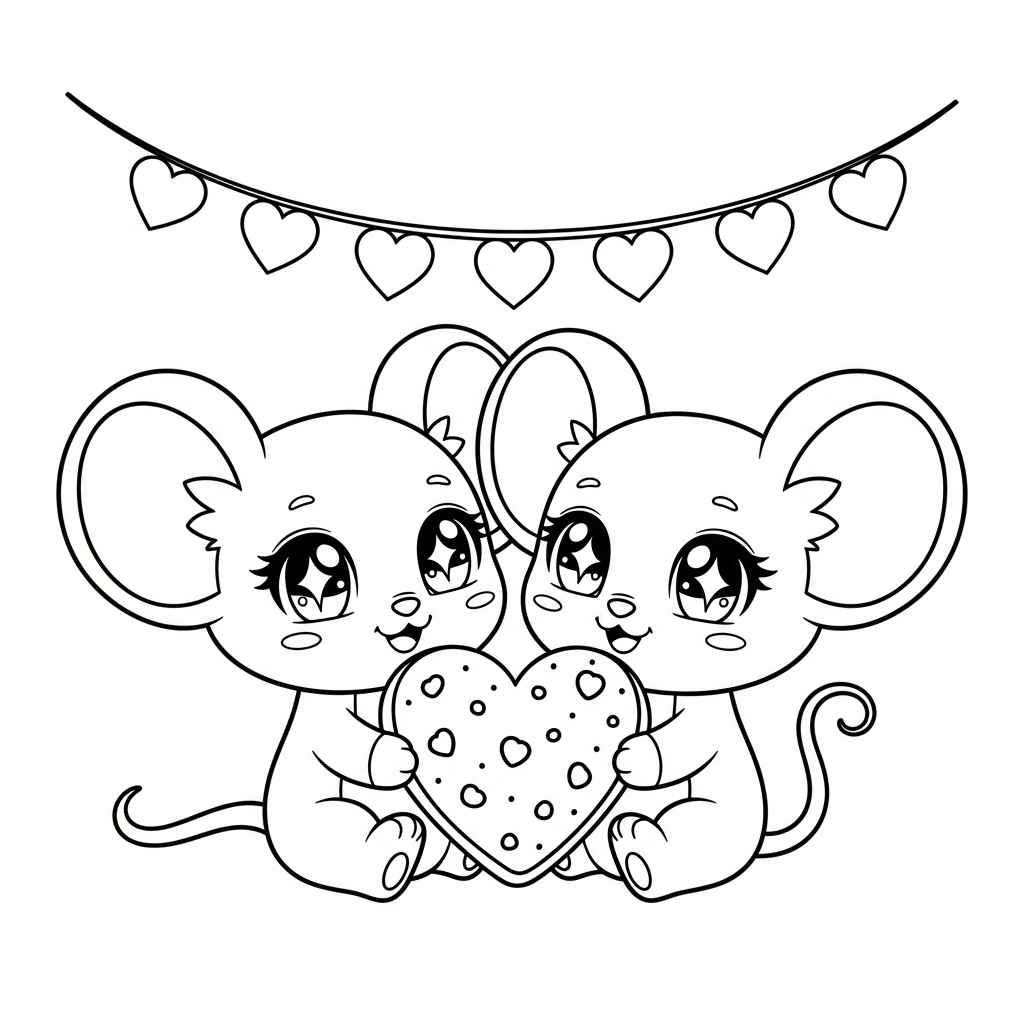 imprimer coloriage Kawaii Animaux updated gratuit 1