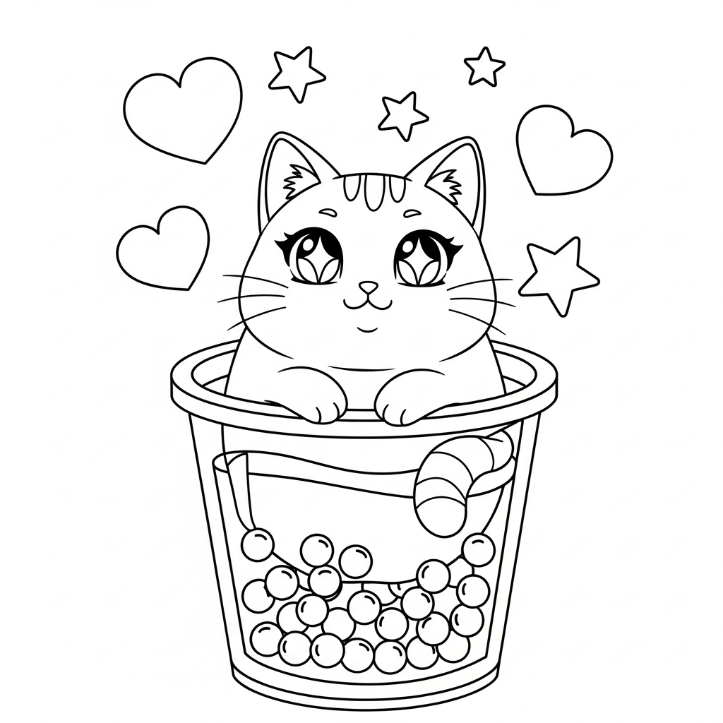coloriage Kawaii Animaux updated pour enfant de 5 ans