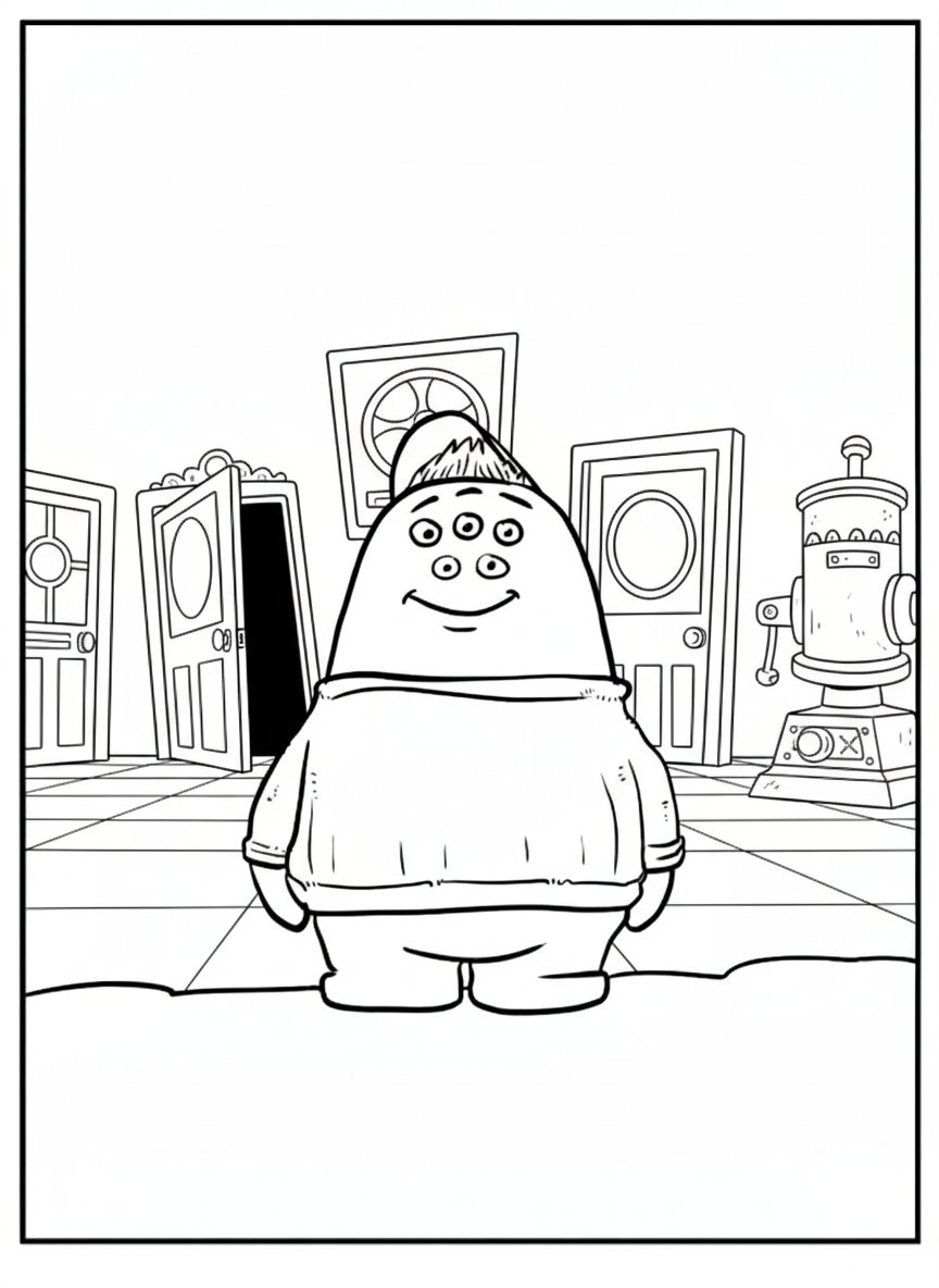 imprimer coloriage Monsters Inc pour enfant 1