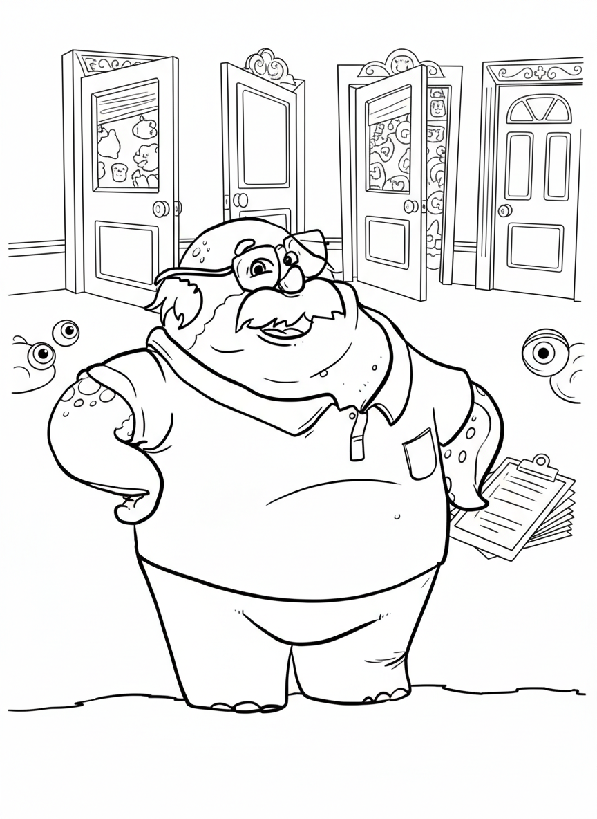 coloriage Monsters Inc a colorier en ligne