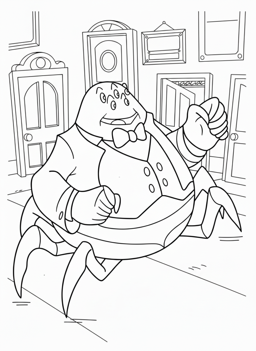 coloriage Monsters Inc à imprimer pour enfant de 3 ans