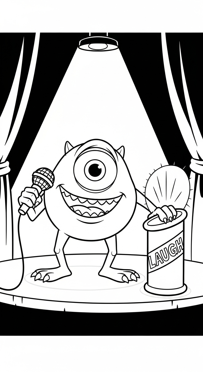 coloriage Monsters Inc à imprimer pour enfant de 8 ans 1