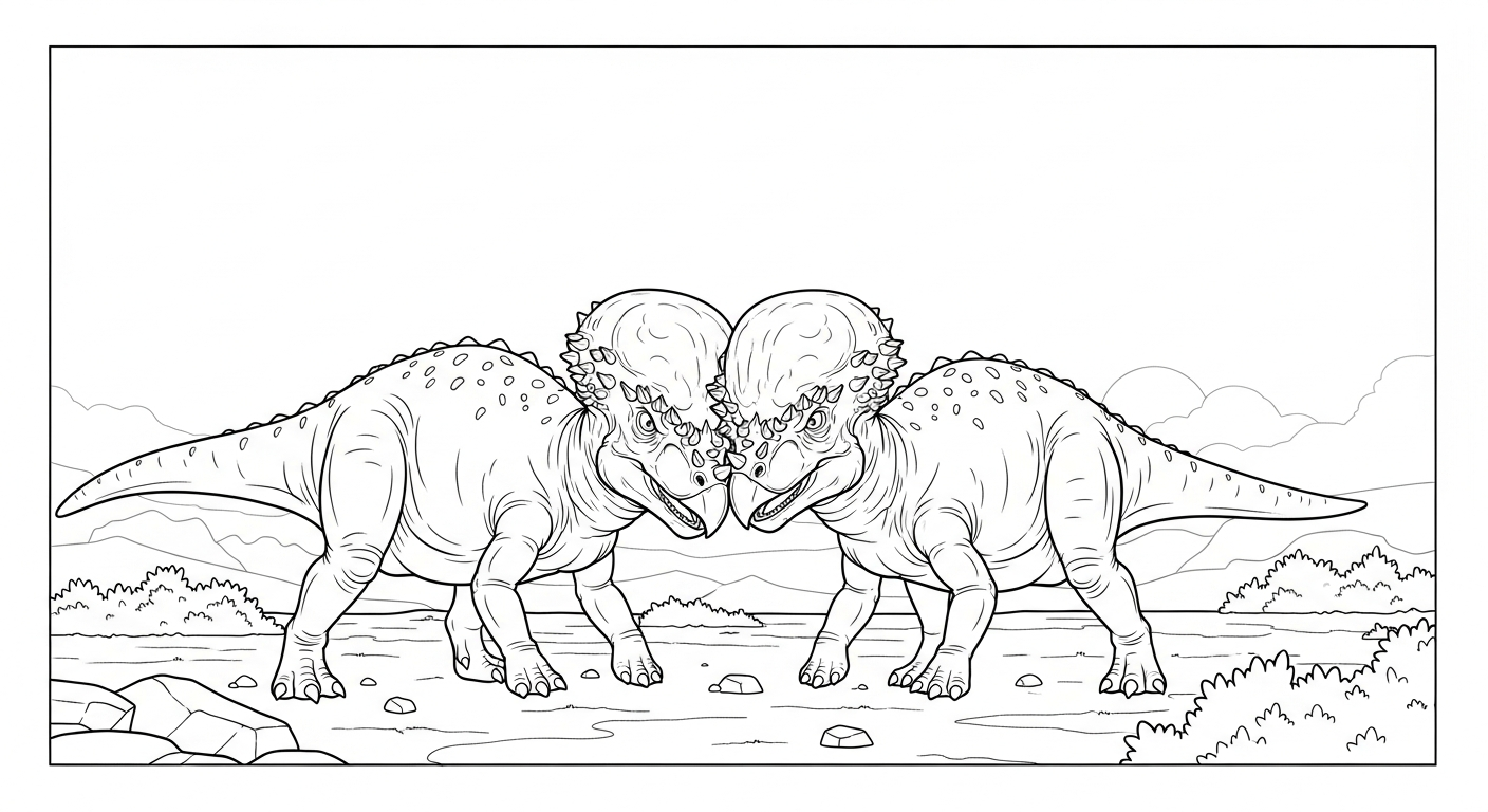 a imprimer coloriage Pachycephalosaurus gratuit 1