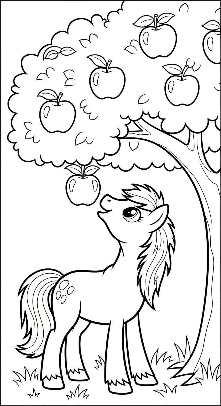 coloriage Poney updated de pour enfants