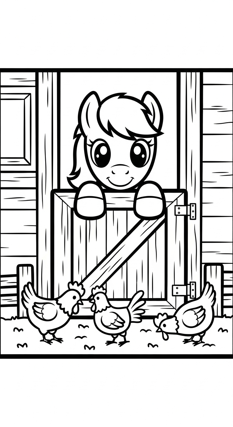 coloriage Poney updated pour enfants à télécharger 1