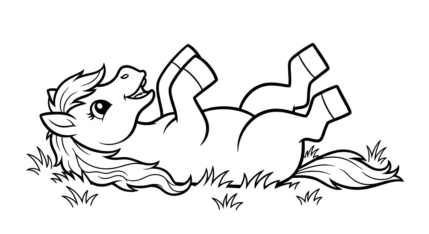 coloriage Poney updated pour enfants à télécharger