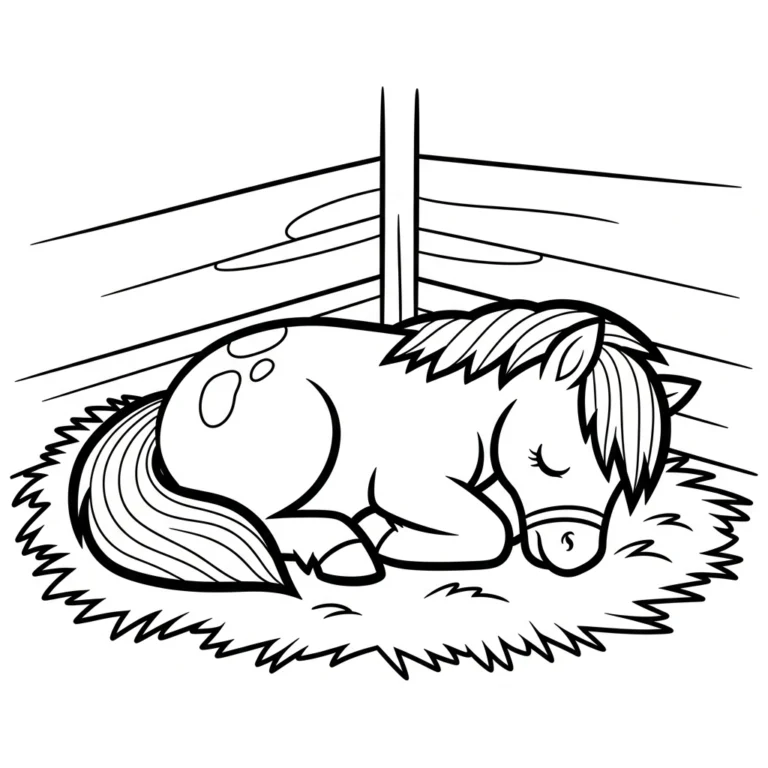 Coloriage Poney