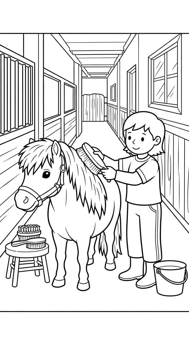 coloriage Poney updated pour enfant gratuit