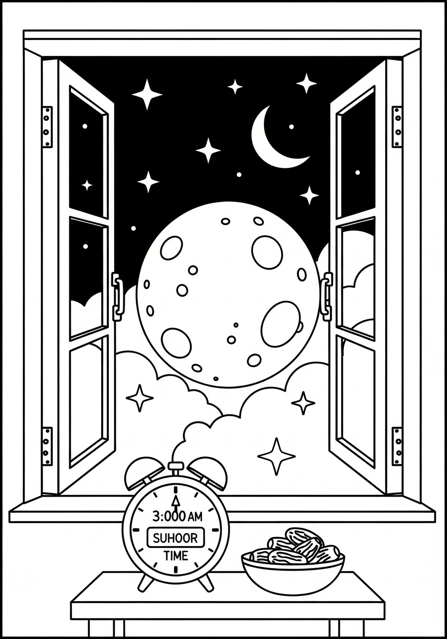 coloriage Ramadan updated educatif pour enfant 1