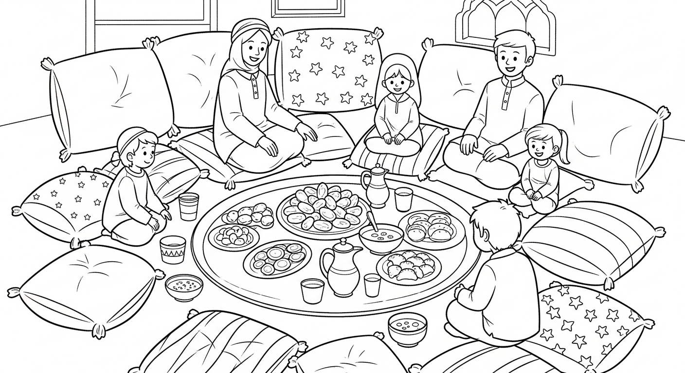 a imprimer coloriage Ramadan updated gratuit