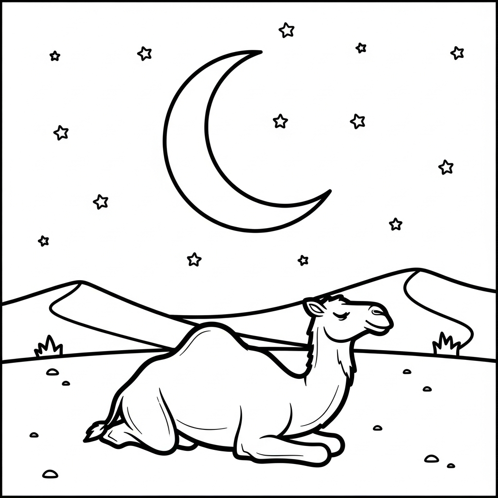 coloriage Ramadan updated à imprimer pour enfant de 4 ans