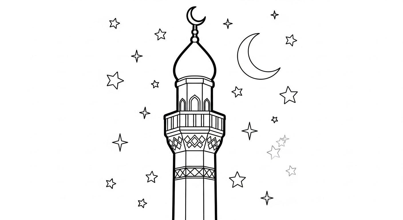 coloriage Ramadan updated educatif pour enfant