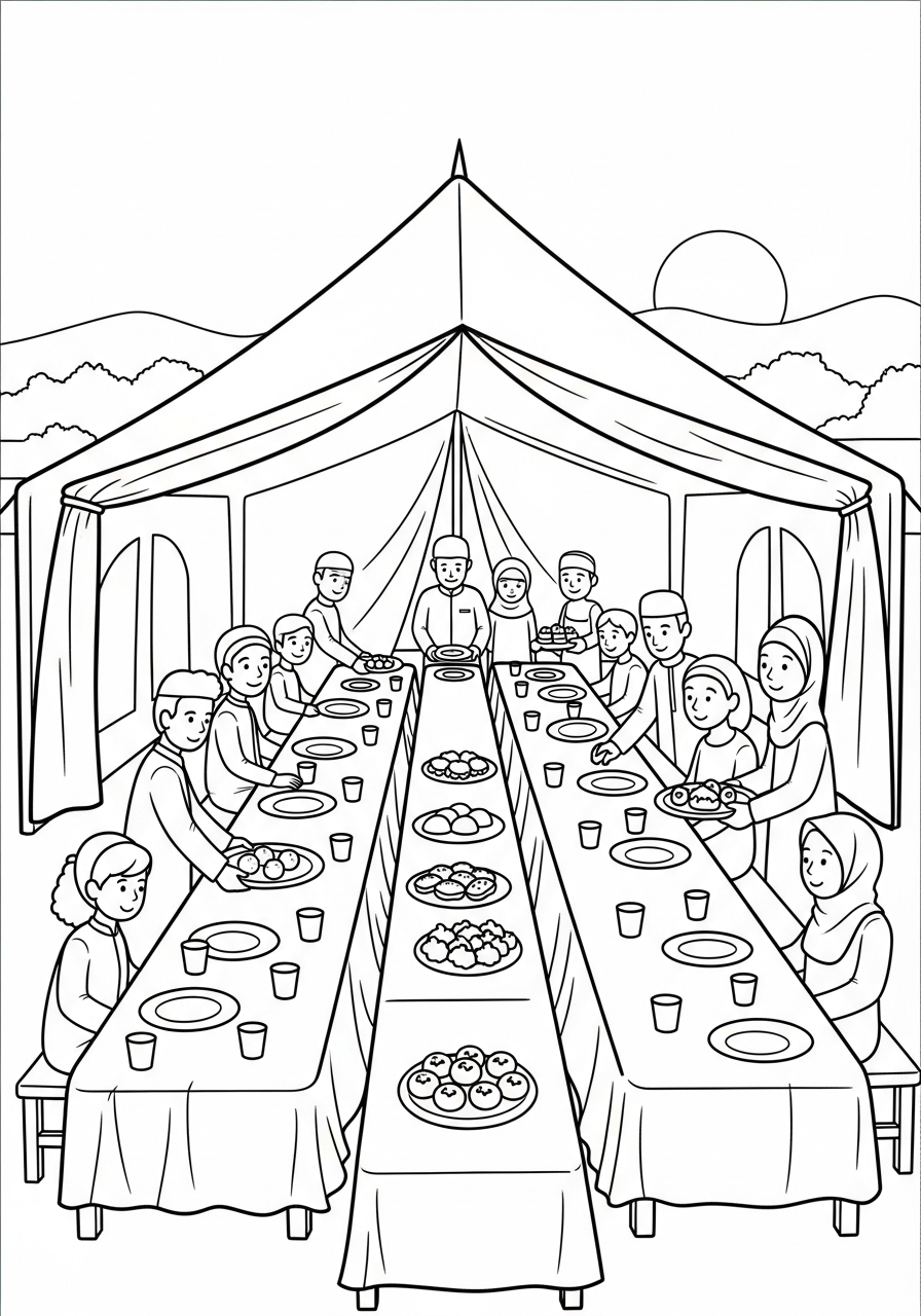 coloriage Ramadan updated a imprimer gratuit