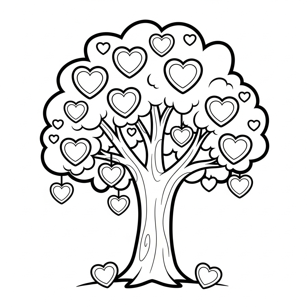 coloriage Saint Valentin updated à imprimer pour enfants 1